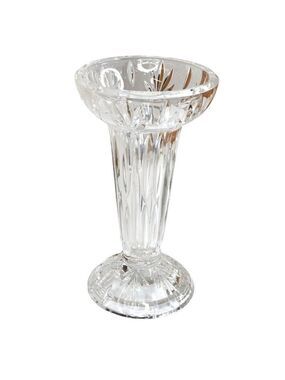 Princess House Lead Crystal Candle Holder / Bud Vase. Made in Germany 8 inch tal